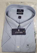 Stafford Wrinkle Free JcPenney Blended Button Down Collar Oxford Short Sleeve - £35.36 GBP