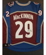 Nathan MacKinnon Autographed Colorado Avalanche Fanatics Jersey Framewor... - £299.70 GBP