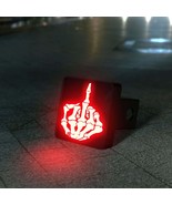 Skeleton Middle Finger LED Hitch Cover - Brake Light - $69.95