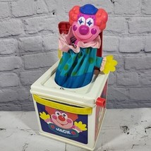 Vintage 1987 Mattel Jack in the Music Box Clown Wind Up Toy Pop Goes the... - £12.65 GBP