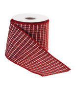 Traditional Plaid Ribbon 4&quot; x 10 yds. - $951.40 MXN