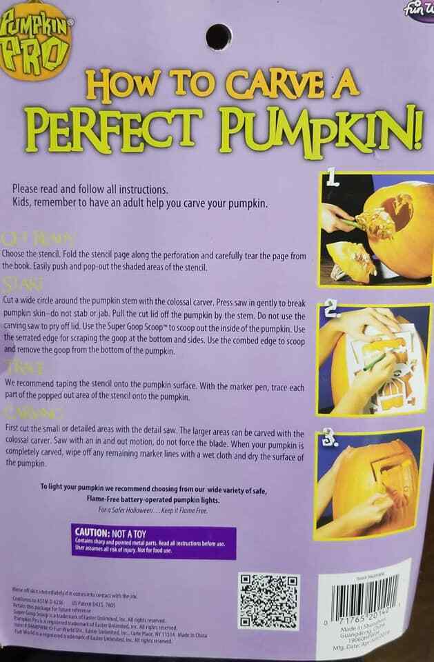 Pumpkin Colossal Carving Kit Includes 6 Stencils (LOC TUB L-25) Item image 2