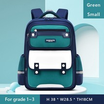 Trendy Primary Schoolbag For Girls Boys Back Cushion Waterproof Backpack Grade 1 - £40.62 GBP