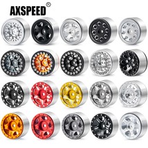 Axspeed 4pcs 1 0 metal alloy beadlock wheel rims hubs for axial scx24 1 24 trx4m thumb200
