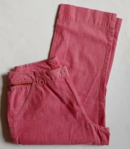 J Jill Capri Pants Womens Size 8 Petite Pink 100% Cotton Casual Summer Beach - £17.03 GBP