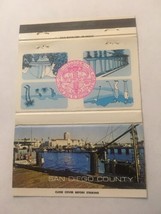 Vintage Matchbook Cover Matchcover San Diego County CA 40 Strike - £3.17 GBP