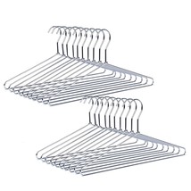 Heavy Duty Metal Shirt Coat Hangers 30 Pack, Stainless Steel Clothes Han... - £43.17 GBP