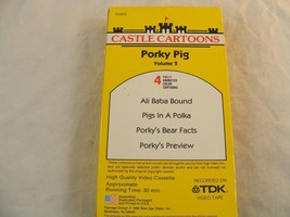Castle Cartoons Porky Pig Volume 2 Vhs - 4 Cartoons - Rare ! Very Good ! - £2.98 GBP
