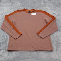 Avalanche Sweatshirt Mens XL Orange Long Sleeve Crew Neck Stripe Chest B... - $24.63