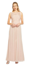 Adrianna Papell Sleeveless Tulle Gown With Sequin Scroll Embroidered Bodice   16 - £109.99 GBP