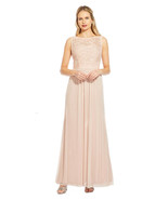 Adrianna Papell Sleeveless Tulle Gown With Sequin Scroll Embroidered Bod... - $188.80 CAD