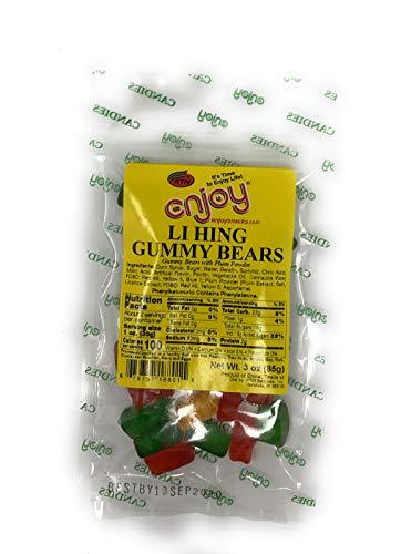 Enjoy Snacks Li Hing Gummy Bears 3oz Bag - $14.84