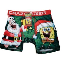 Nickelodeon Mens Large Spongebob Squarepants Christmas Boxer Briefs Crazy Boxer - £10.15 GBP