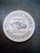 AACA Hershey PA Region 1991 Wooden Nickel from Fall Flea Market and Car ... - $10.00