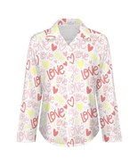 Mondxflaur Cute Love Hearts Women Long Sleeve Shirt Summer Elegant Fashi... - $452.14 MXN