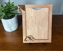 5x7 Wood Picture Frame Adventure Picture Frame Rock Climbing Picture Frame - $15.99