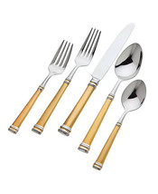 RICCI ARGENTIERI Royal Bramasole Gold 5 Piece Place Setting - £51.14 GBP