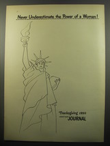 1950 Ladies&#39; Home Journal Magazine Ad - Power of a Woman - Statue of Liberty - £14.38 GBP