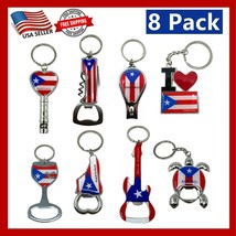 8 Pack of Puerto Rico Keychain Souvenir, Bottle Opener, PR Gift Bundle, ... - £13.15 GBP