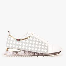 Vinci The Cenova White & Gold Leather Men Sneaker image 3