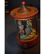 Vintage Anri Thorens Music Box w Pair of Hummel-like Figures, rotating - £58.66 GBP