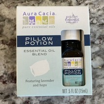 Aura Cacia Pillow Potion Essential Oil Sleep Blend NEW Lavender Hops Orange - $14.54