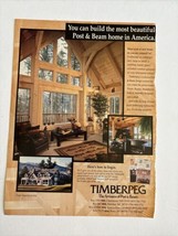 Timberpeg Artisans Of Post &amp; Beam Vtg 1996 Magazine Print Ad Advertisement - £5.51 GBP