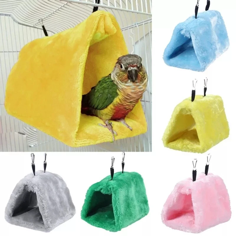 House Home Fashion Pet Bird Parrot Cages Warm Hammock Hut Tent Bed Hanging Cave  - £19.98 GBP