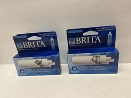 2pc Lot Genuine BRITA Replacement Filters Soft Squeeze Bottle NEW Sealed 2-Pack - £15.81 GBP