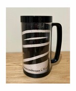 Vintage Abercrombie &amp; Fitch Zebra Mug Thermo Serv Mug Black White Made i... - £15.68 GBP