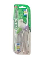 GUM Folding Compact Travel Toothbrush Soft Bristles Tongue Cleaner Set O... - $9.99