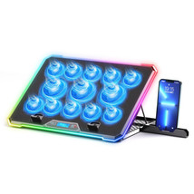 RGB Laptop Cooling Pad Gaming Laptop Cooler, Laptop Fan Cooling Stand wi... - $104.36