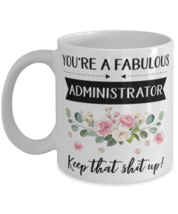 You&#39;re A Fabulous Administrator Keep That Shit Up!, Administrator Mug, g... - £11.77 GBP