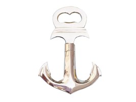 [Pack Of 2] Solid Brass Anchor Cork Screw Bottle Opener 6&quot;&quot; - £28.99 GBP