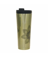 Starbucks Grande Gold Floral Print Coffee Tumbler 12 oz Stainless Steel ... - £61.18 GBP