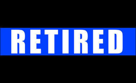 5&quot; Police Retired Thin Blue Line Helmet Bumper Car Sticker Decal Made In Usa - £13.58 GBP