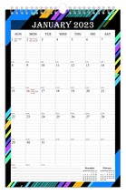 2023 Wall Calendar Spiral-bound Twin-Wire Binding - 12 Months 11&quot; x 17&quot; 8 - £10.50 GBP