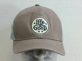 Life is Good Snap Back Hat Tan Mesh Adjustable - £7.11 GBP