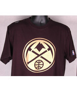 DENVER NUGGETS Shirt-UNK-L-Cotton-Black w Gold Print-NBA Basketball-CO-V... - £16.08 GBP