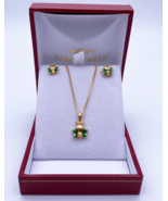 22K / 22ct Yellow Gold Babies/Child Necklace and Earrings Set 13&#39;&#39; inch - $911.62