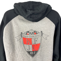 KFJC College Radio 89.7 Skull Crest Fleece Hoodie size XL Mens Caput Eni... - £30.27 GBP