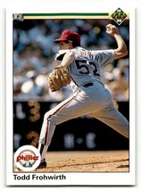 1990 Upper Deck #443 Todd Frohwirth    Philadelphia Phillies Baseball C ... - £1.28 GBP