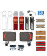 70 Chevy &amp; GMC Truck LED SEQUENTIAL Red &amp; Clear Lenses w/ Door Mirror Set - $703.34 CAD