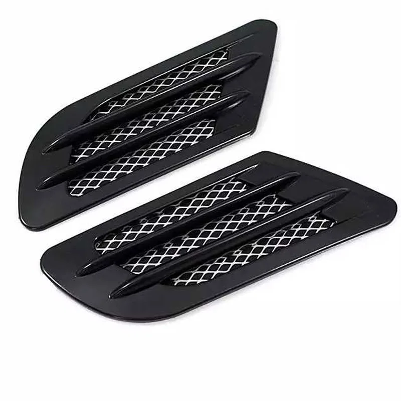 1 Pair Universal ABS Car Side Sticker Air Intake Flow Vent  Decor Sticker Grille - £58.96 GBP