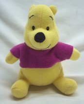 Walt Disney Baby Winnie The Pooh Pooh Bear Rattle 4&quot; Plush Stuffed Animal Toy - £11.87 GBP
