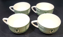 Set of 4 Green Colonial Homestead Coffee Mug ~ Dinnerware by Royal - $34.64