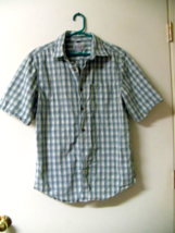 Carhartt button down plaid shirt  size medium  Blue/Gray - £19.37 GBP