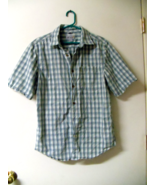 Carhartt button down plaid shirt  size medium  Blue/Gray - £19.77 GBP