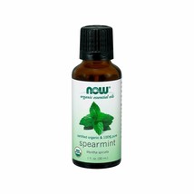 Now Essential Oils, Organic Spearmint Oil, Stimulating Aromatherapy Scent, St... - £13.28 GBP