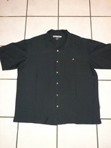 World Wide Sportsman Aangler Embroidered Black Button-Front Shirt Men XL - £11.05 GBP
